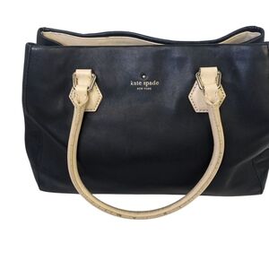 Kate Spade Black and Cream Women's Bag